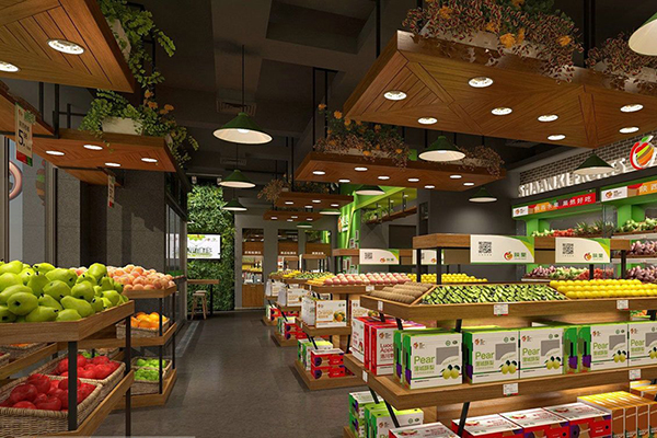 成都農(nóng)貿(mào)市場(chǎng)果蔬店裝修設(shè)計(jì)