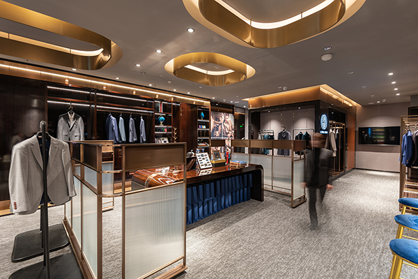 西裝定制實(shí)體店裝修設(shè)計效果圖